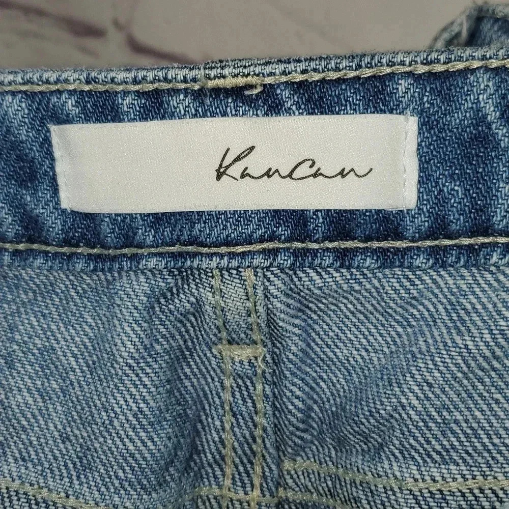 KanCan Medium Stone Wash Denim Shorts Size 7/27 - Picture 7 of 11